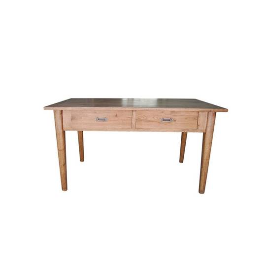 American Oak 2 Drawer Desk